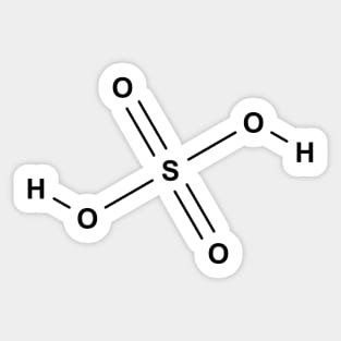 Sulfuric Acid - H2SO4 Sticker